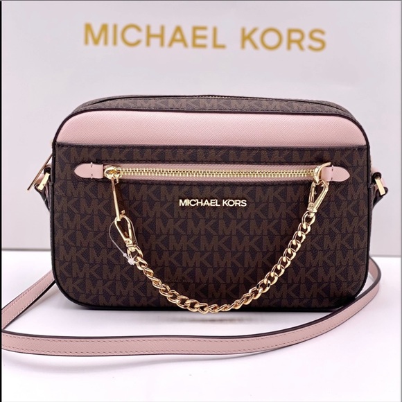 Michael Kors Handbags - Michael Kors Lg EW ZIP Chain Crossbody Bag